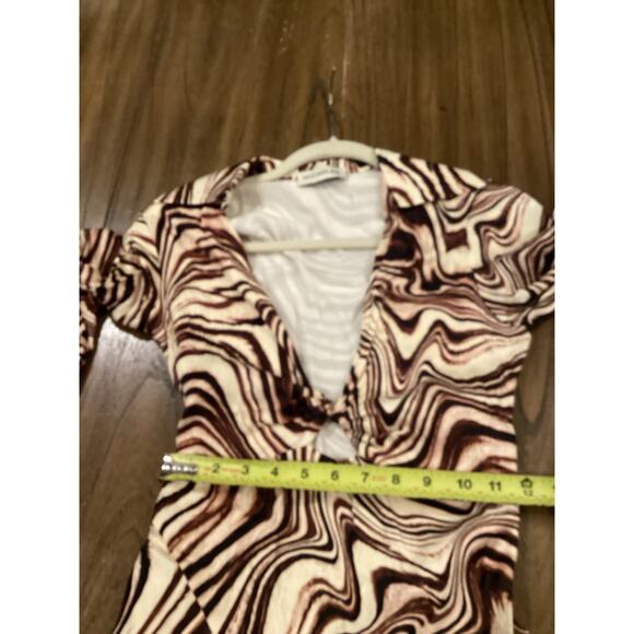 Revolve NICHOLAS Michelle Long Sleeve Twist Front Maxi Midi Dress V neck 2 - Picture 6 of 14